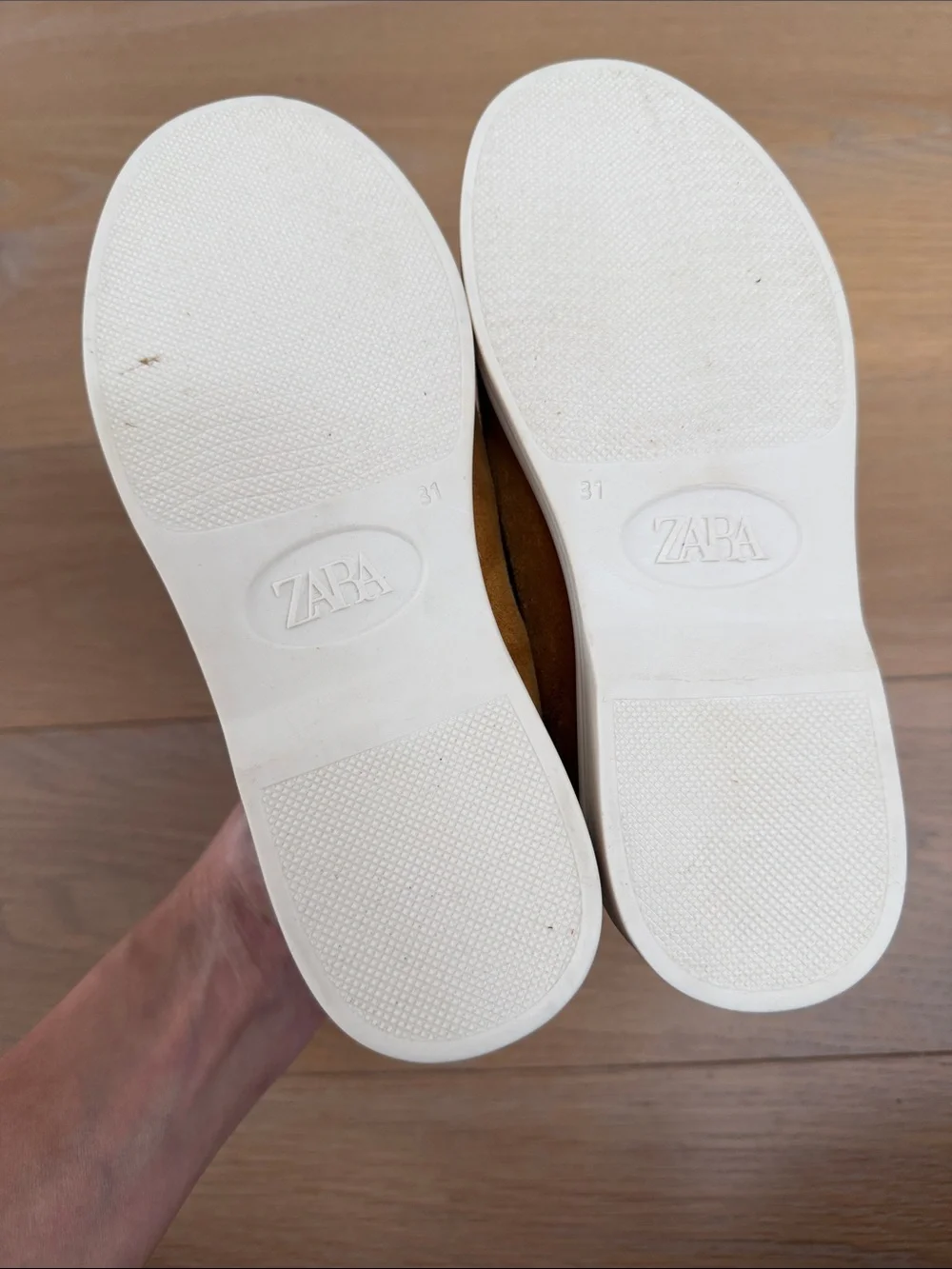 Zara stitching upper loafers